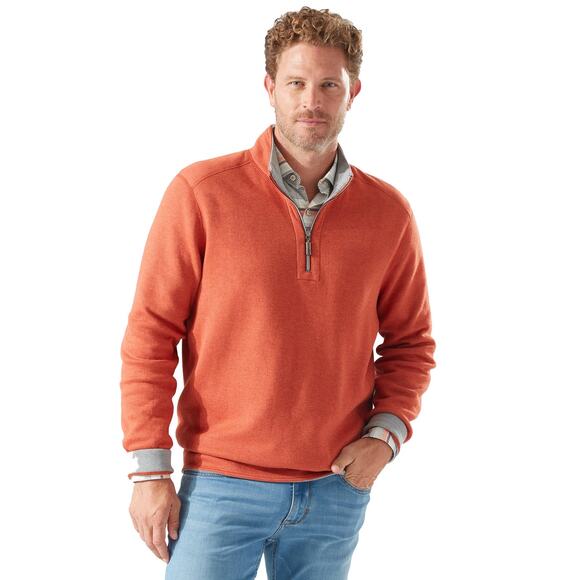 Tommy Bahama Men's Flip Coast Reversible Half-Zip Sweatshirt Size M - Picture 1 of 9